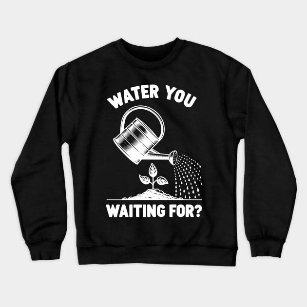 Water You Waiting For? Crewneck Sweatshirt by Francois Ringuette